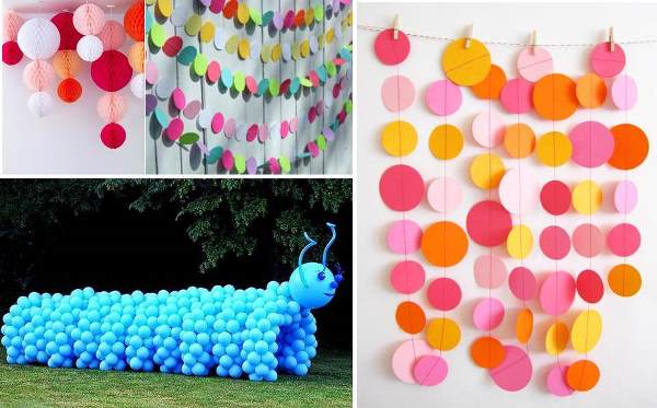 Colorful and Funny Decorations for Kids Party