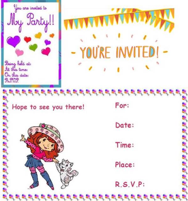 Kids Party Invitation Card Ideas