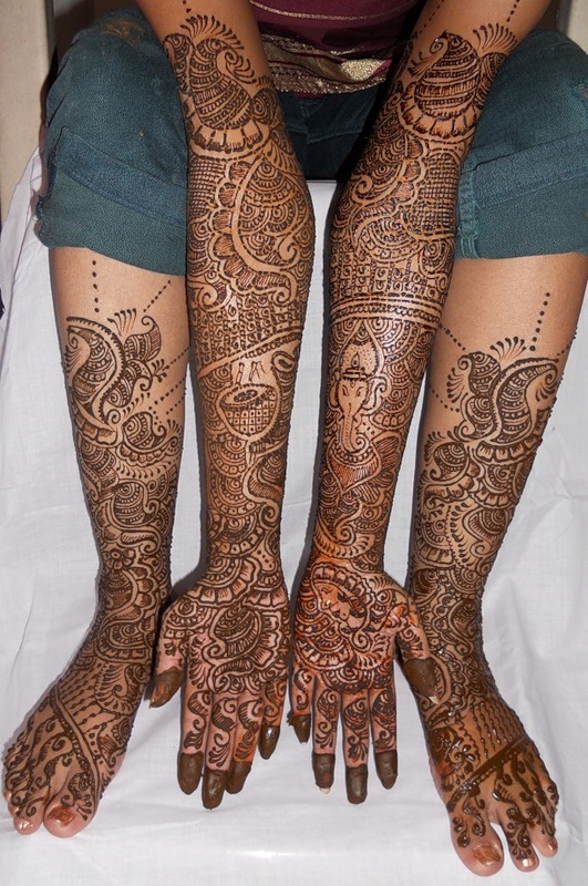 Hand and Arm Mehndi Design