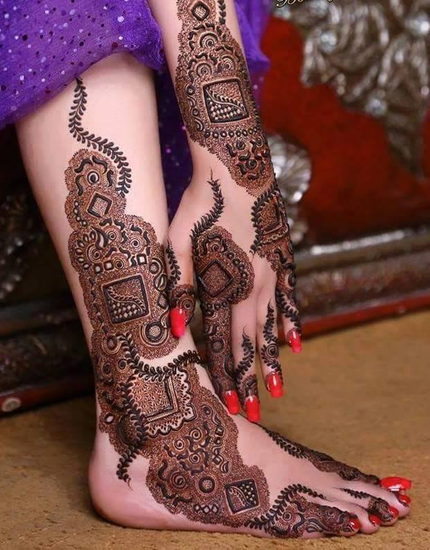  karwa chauth mehndi designs feet